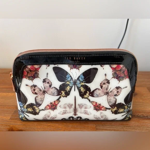 Ted Baker Bags Ted Baker Floral Butterfly Cosmetic Bag Poshmark